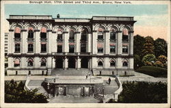 Borough Hall, 177th Street and Third Avenue Postcard