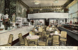 The Beautiful Louis XIV Candy Shop, Bowes-Allegretti Co Chicago, IL Postcard Postcard