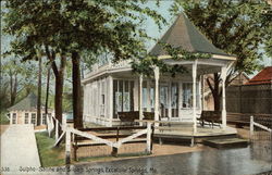 Sulpho-Saline and Siloam Springs Postcard