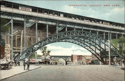 Manhattan Viaduct New York, NY Postcard Postcard