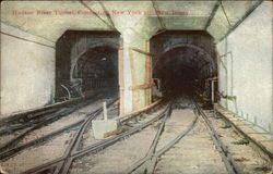 Hudson River Tunnel New York, NY Postcard Postcard