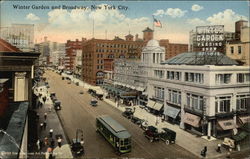 Winter Garden and Broadway New York, NY Postcard Postcard