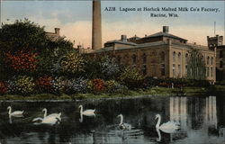 Lagoon at Horlick Malted Milk Co.'s Factory Postcard