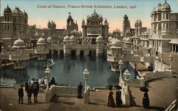 Court of Honour, Franco-British Exhibition, London, 1908 Exposition Postcard Postcard