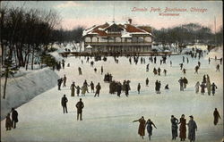 Lincoln Park, Boathouse Postcard