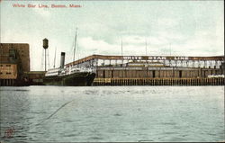 White Star Line Boston, MA Postcard Postcard