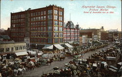 Haymarket Square - Produce Market Chicago, IL Postcard Postcard