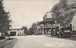 Junction of Routes 411-220 Monroeton, PA Postcard Postcard