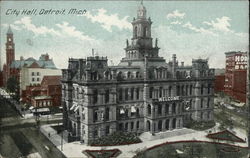 City Hall Detroit, MI Postcard Postcard