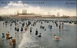 The Beach and Steeplechase Pier Postcard