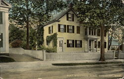 Poet Whittier's Home Postcard