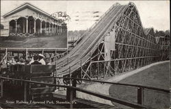 Scenic Railway, Edgewood Park Shamokin, PA Postcard Postcard