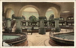 Main Floor View of the New York Aquarium Postcard