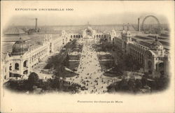 Panorama due Champs de Mars 1900 Paris Exposition Postcard Postcard