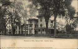 Residence of Mrs. Samuel Colt Hartford, CT Postcard Postcard