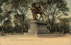 Statue of General Sherman, Central Park New York, NY Postcard Postcard