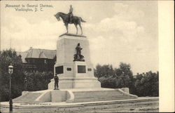 Monument to General Sherman Washington, DC Washington DC Postcard Postcard