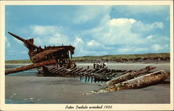 Peter Iredale Wrecked 1906 Oregon Postcard Postcard