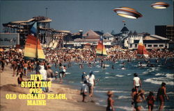 UFO Sighting over Old Orchard Beach Maine Postcard Postcard