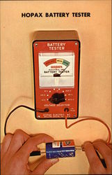 Hopax Battery Tester Postcard