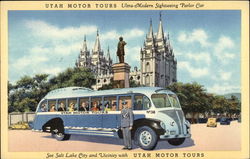 Utah Motor Tours Salt Lake City, UT Postcard Postcard