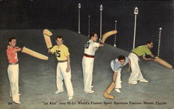 "Jai Alai" (Say Hi-Li) World's Fastest Sport, Biscayne Fronton Miami, FL Postcard Postcard