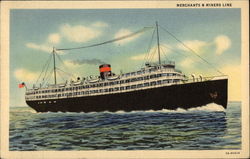 Merchants & Miners Line Boats, Ships Postcard Postcard