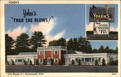 Yoken's, "Thar She Blows!," U.S. Route #1 Postcard