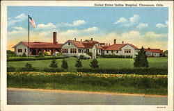 United States Indian Hospital Claremore, OK Postcard Postcard