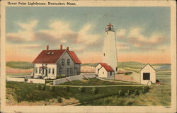 Great Point Lighthouse Nantucket, MA Postcard Postcard