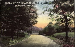 Entrance to Briarcliff Junior College Briarcliff Manor, NY Postcard Postcard