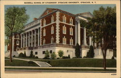 Maxwell School of Citizenship, Syracuse University New York Postcard Postcard