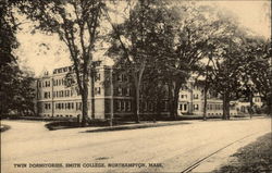 Twin Dormitories, Smith College Northampton, MA Postcard Postcard