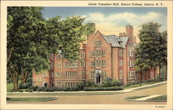 Sarah Tompkins Hall at Elmira College Postcard