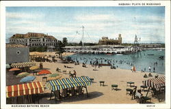 Marianao Bathing Beach Postcard