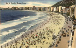 Rio de Janeiro, Copacabana Brazil Postcard Postcard