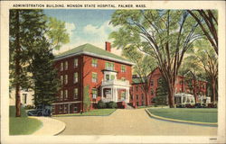 Administration Building, Monson State Hospital Palmer, MA Postcard Postcard