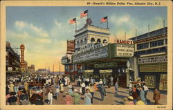 Hamid's Million Dollar Pier Atlantic City, NJ Postcard Postcard