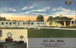 Bel-Aire Motel Niagara Falls, NY Postcard Postcard