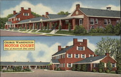 George Washing Motor Court Postcard