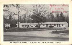 Hollycrest Motel Postcard