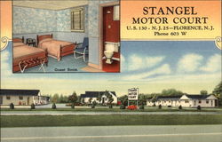 Stangel Motor Court Postcard