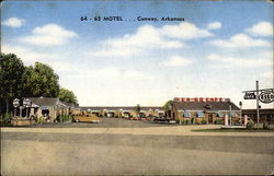 64 - 65 Motel ... Conway, Arkansas Postcard