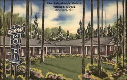 Hodges Motel Statesboro, GA Postcard Postcard