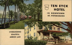 The Ten Eyck Hotel - Overlooking Beautiful Mirror Lake Postcard