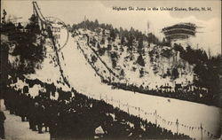 Highest Ski Jump in the United States Berlin, NH Postcard Postcard