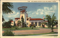 Hollywood Country Club Florida Postcard Postcard