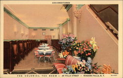 The Colonial Tea Room Niagara Falls, NY Postcard Postcard