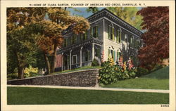 Home of Clara Barton, Founder of American Red Cross Postcard