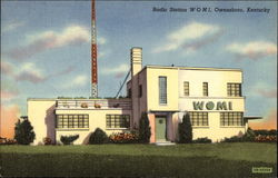 Radio Station WOMI Postcard